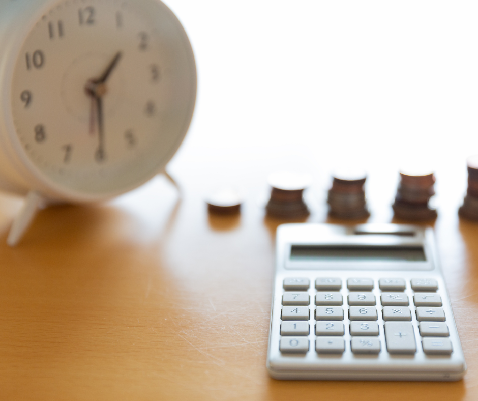 clock and calculator